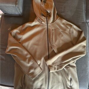 VRST Men's Olive Green Full-Zip Hoodie